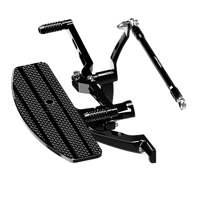 OR Black Forward Control Foot Floorboards Kit for Harley 18-25 Softail - Image 3