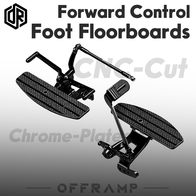 OR Black Forward Control Foot Floorboards Kit for Harley 18-25 Softail