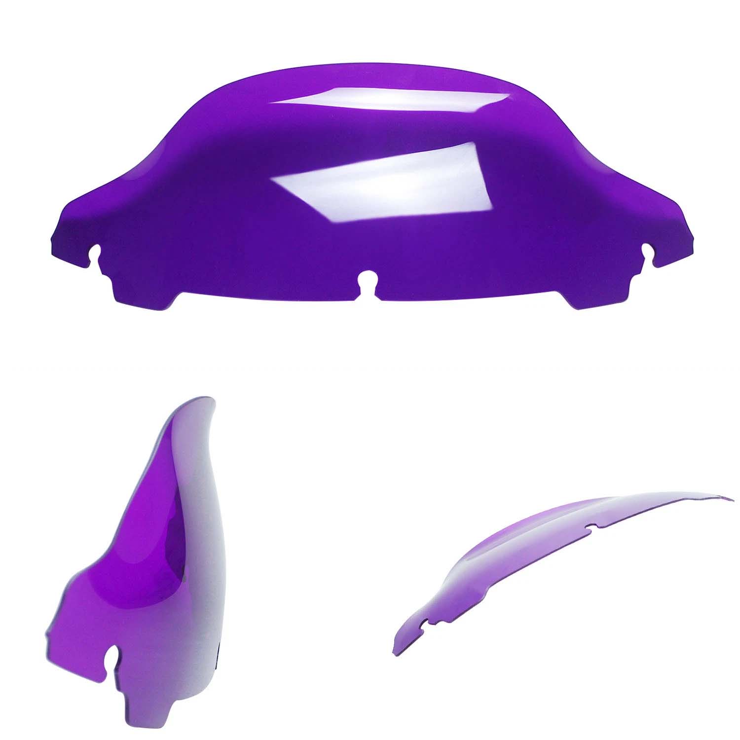 Purple 7.0" Outer Headlight Fairing Windshield for Harley 2014-2023 Street Glide