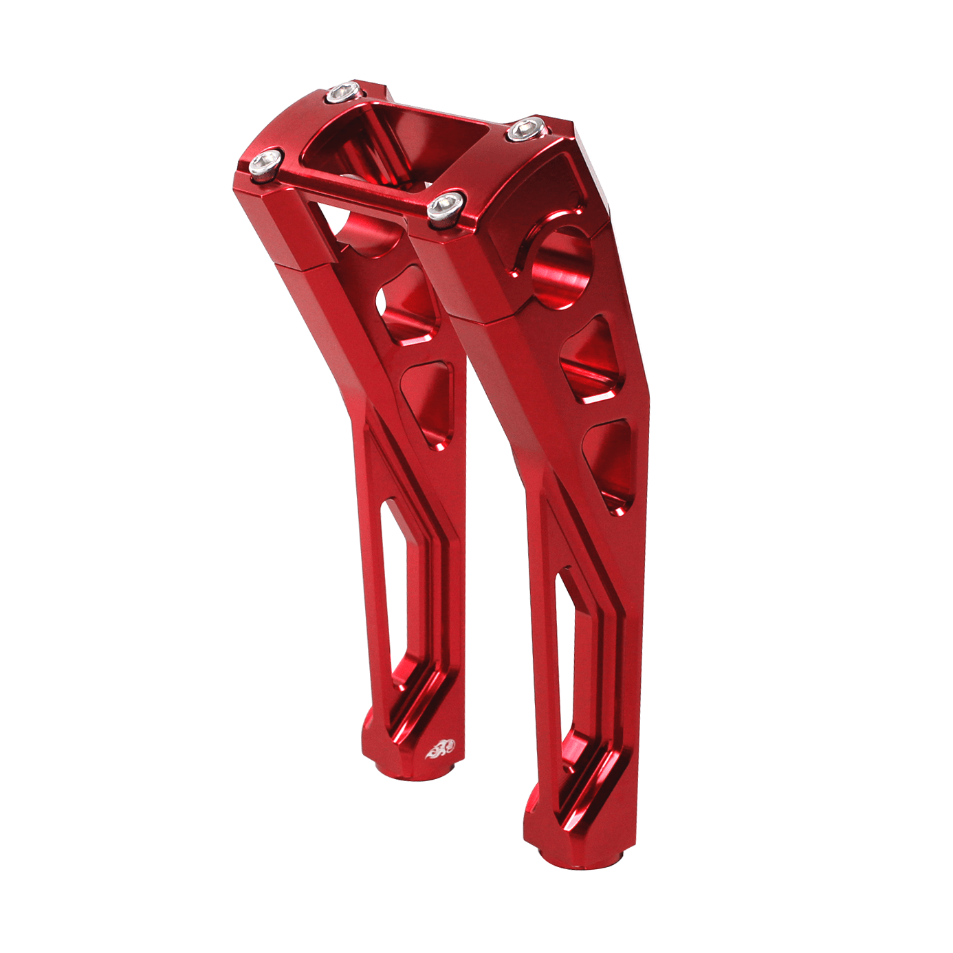 Red 8.5" Pullback 1.0" Handlebar Risers Kit for Low Rider ST FXBBS - Image 4