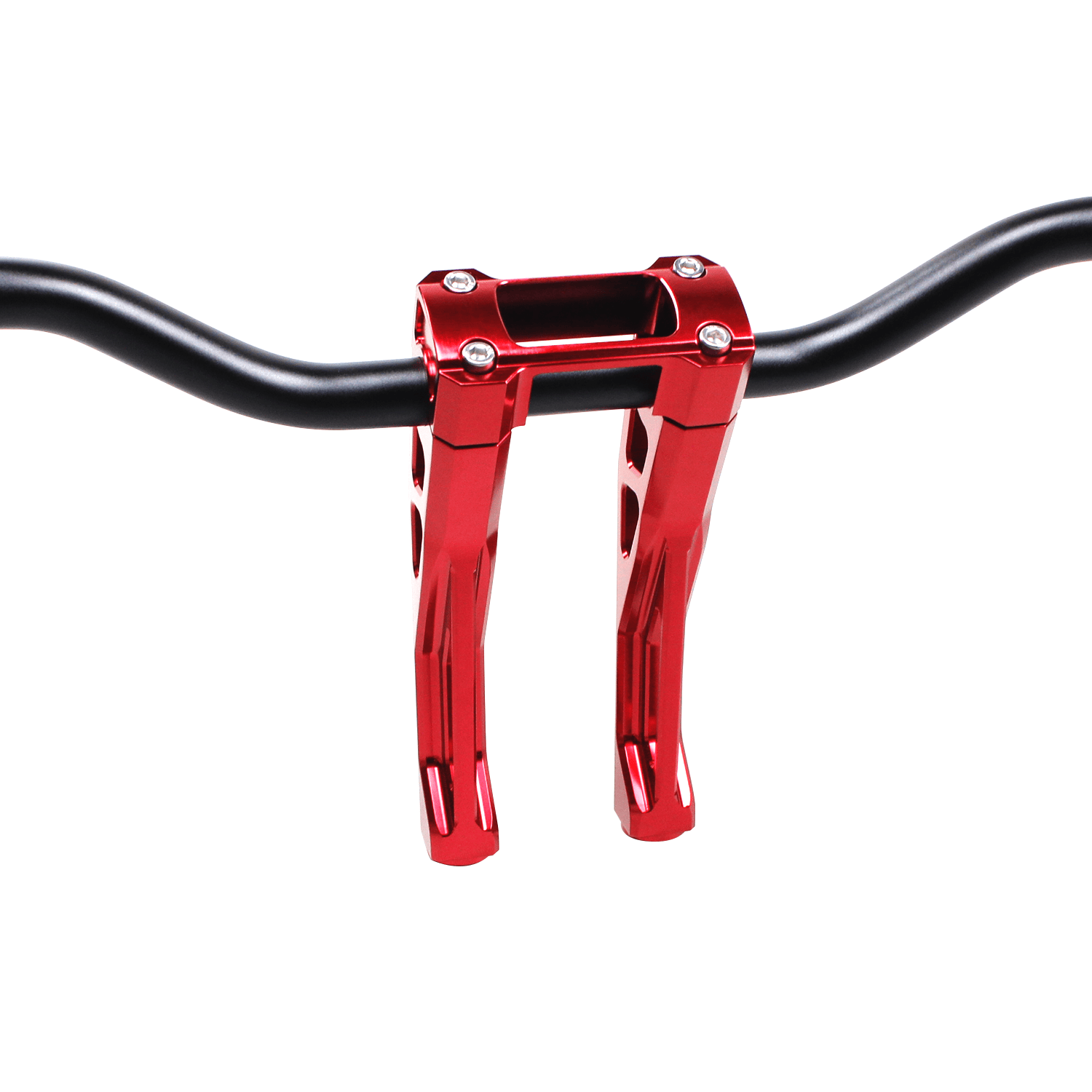 Red 8.5" Pullback 1.0" Handlebar Risers Kit for Low Rider ST FXBBS - Image 3