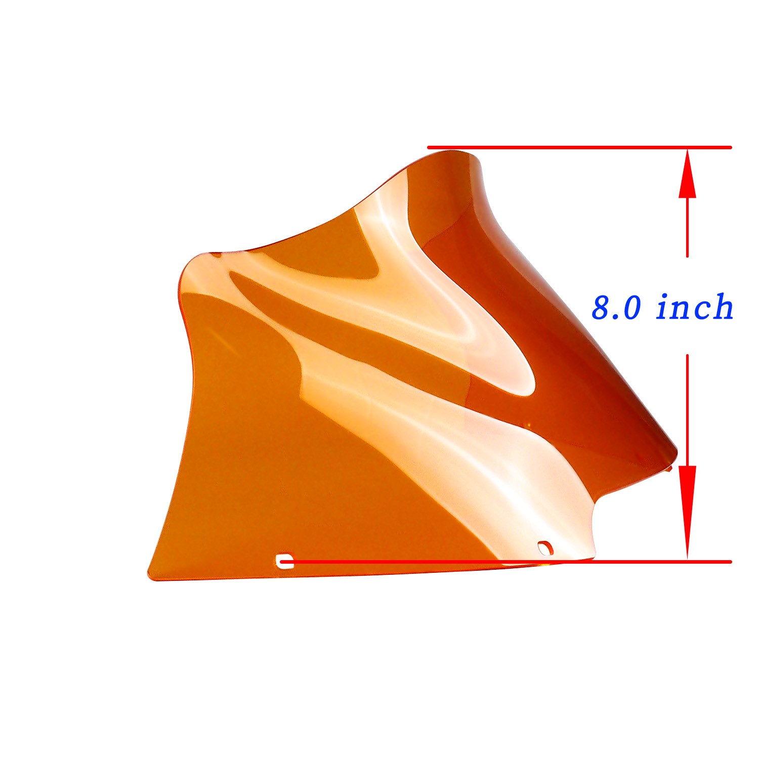 Orange 8.0" Outer Fairing Windshield for Harley 15-24 Road Glide Special FLTRX - Image 2