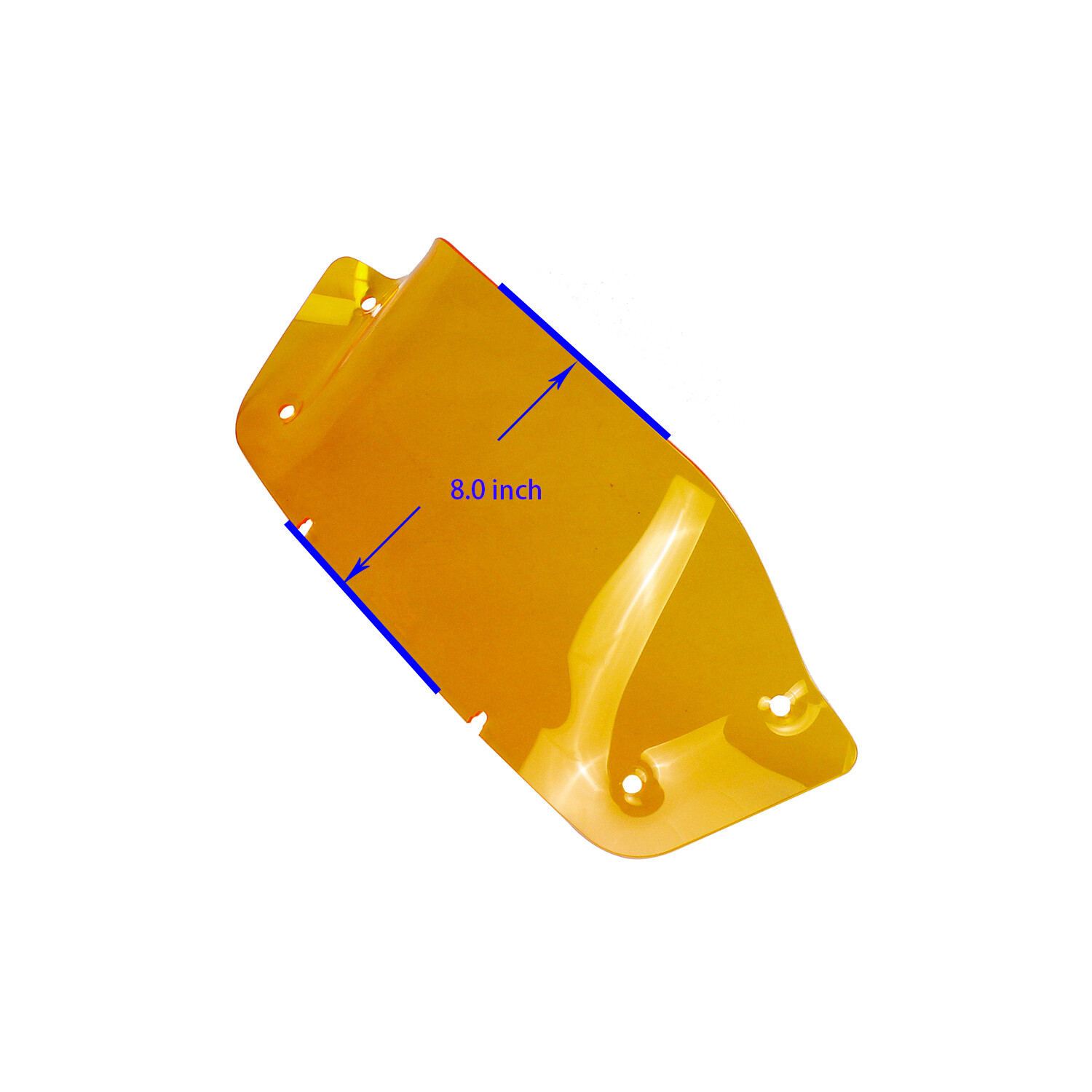 Orange 8.0" Outer Fairing Windshield for Harley 2023-2024 Touring Street Glide FLHX - Image 5