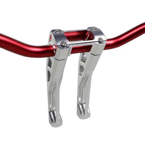 Silver 8.5" Pullback 1.0" Handlebar Risers Kit for Low Rider ST FXBBS - Image 3