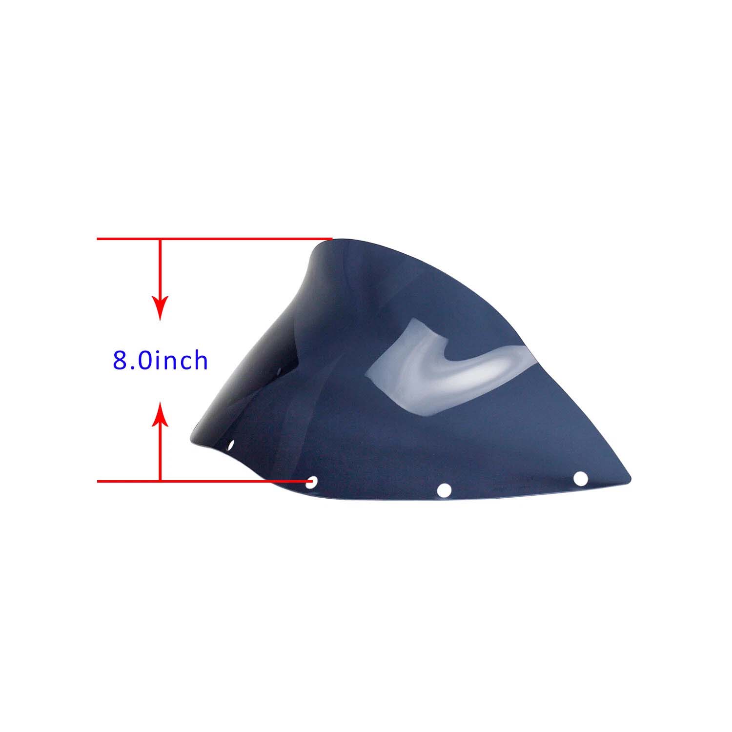 Black Blue 8.0" FXRT Headlight Outer Fairing Windshield for Harley Dyna Softail FLHR - Image 5
