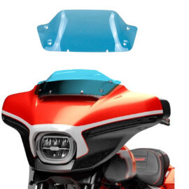 Lake Blue 8.0″ Outer Fairing Windshield for Harley 2023-2024 Touring Street Glide FLHX
