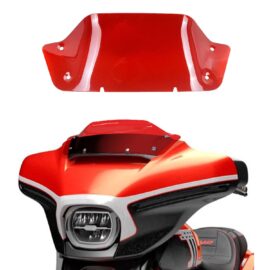 Red 8.0″ Outer Fairing Windshield for Harley 2023-2024 Touring Street Glide FLHX