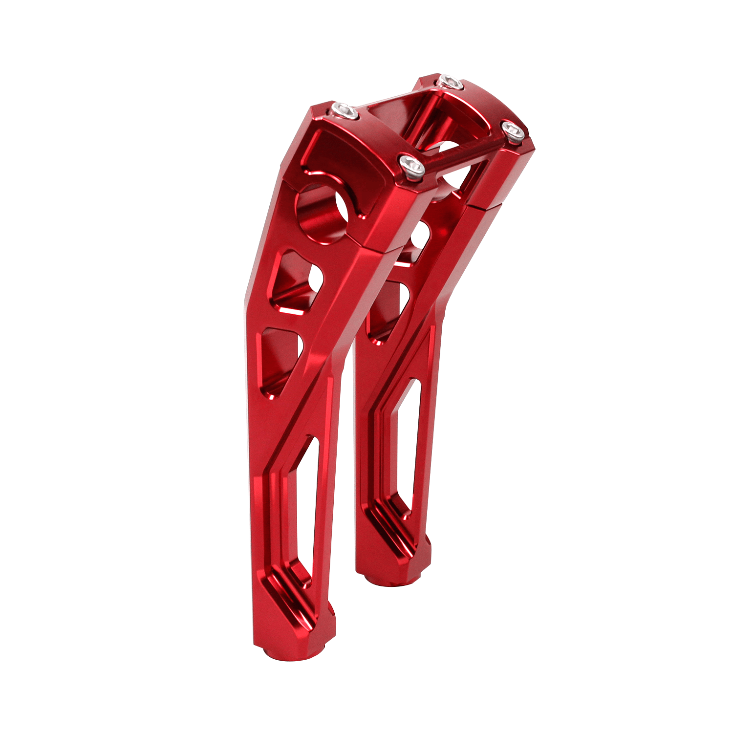 Red 8.5" Pullback 1.0" Handlebar Risers Kit for Low Rider ST FXBBS - Image 6