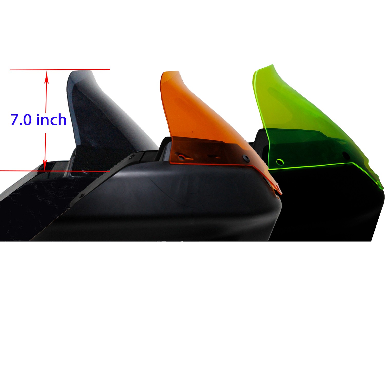 Pink Red 7.0" Windshield Windscreen for Harley Softail Low Rider ST FXLRST FXRST - Image 5