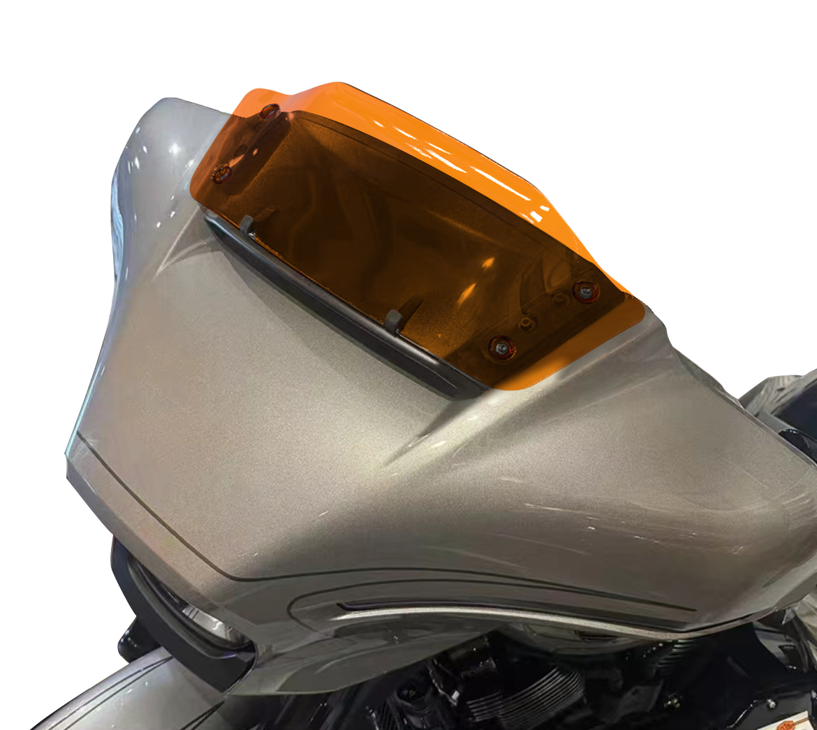 Orange 8.0" Outer Fairing Windshield for Harley 2023-2024 Touring Street Glide FLHX - Image 3
