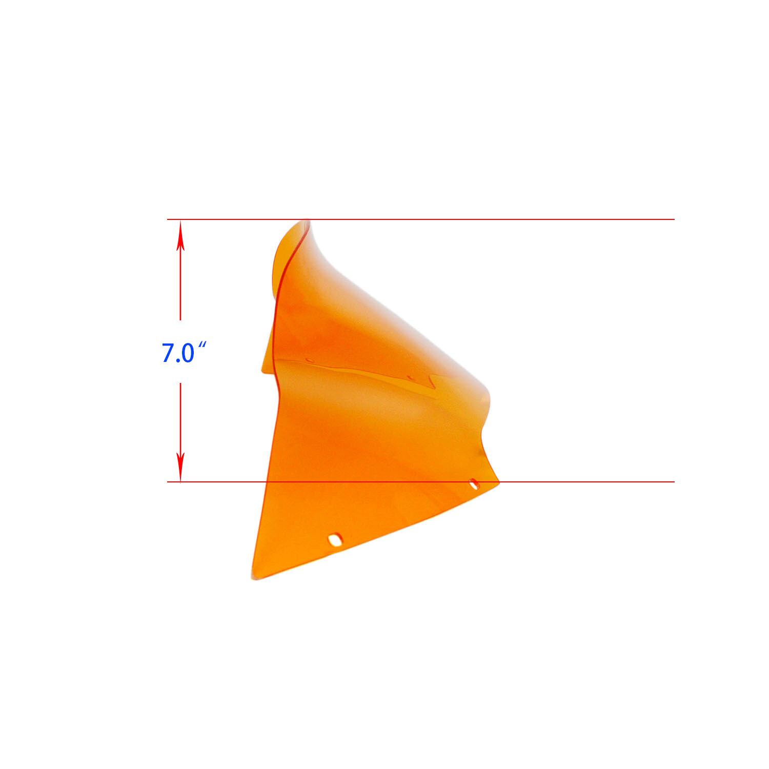 Orange 7.0" Fairing Windshield Windscreen for Harley Touring Road Glide FLTRX 2015-2023 - Image 2