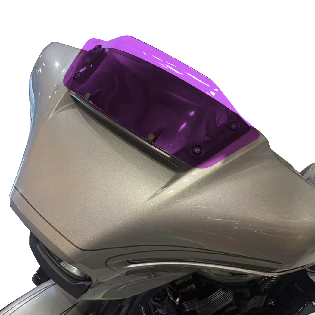 Purple 8.0" Outer Fairing Windshield for Harley 2023-2024 Touring Street Glide FLHX - Image 3