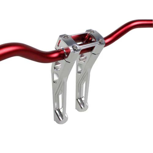 Silver 8.5" Pullback 1.0" Handlebar Risers Kit for Low Rider ST FXBBS - Image 2
