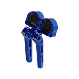 Blue 10″ Risers Kit w/ Gauge Bracket for Harley Road Glide Custom Special Ultra