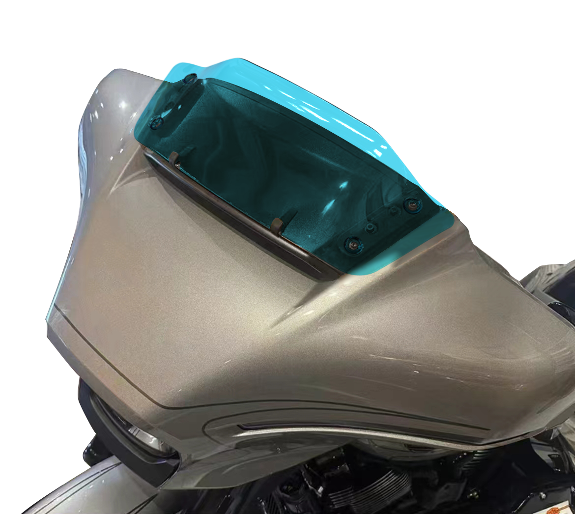 Lake Blue 8.0" Outer Fairing Windshield for Harley 2023-2024 Touring Street Glide FLHX - Image 3