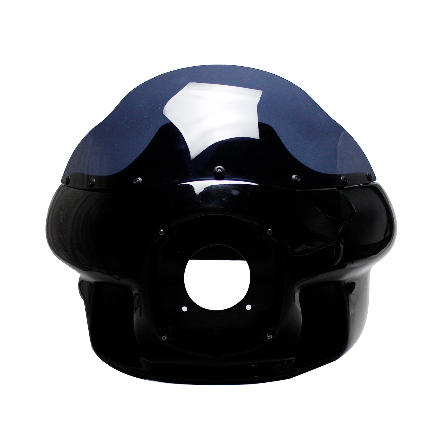 Black Blue 8.0" FXRT Headlight Outer Fairing Windshield for Harley Dyna Softail FLHR - Image 6