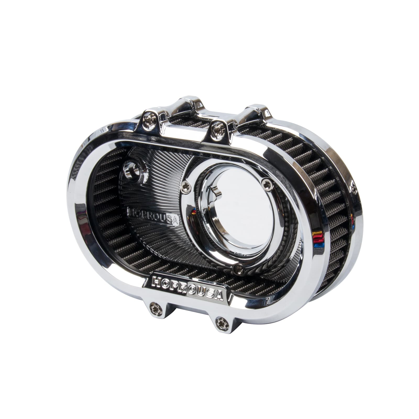 ELLIPTICAL TRANSPARENT SERIES AIR CLEANER KITS-CHROME 2017-2025 M8 MODELS