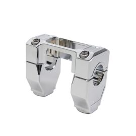 Chrome Breakout 1 1/4″ Handlebar Riser Clamp Kit for Harley Softail FXBR FXBRS
