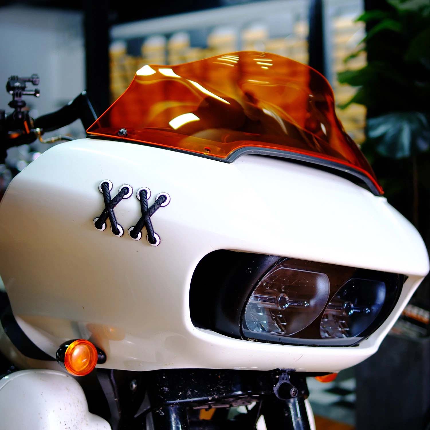 Orange 8.0" Outer Fairing Windshield for Harley 15-24 Road Glide Special FLTRX - Image 7