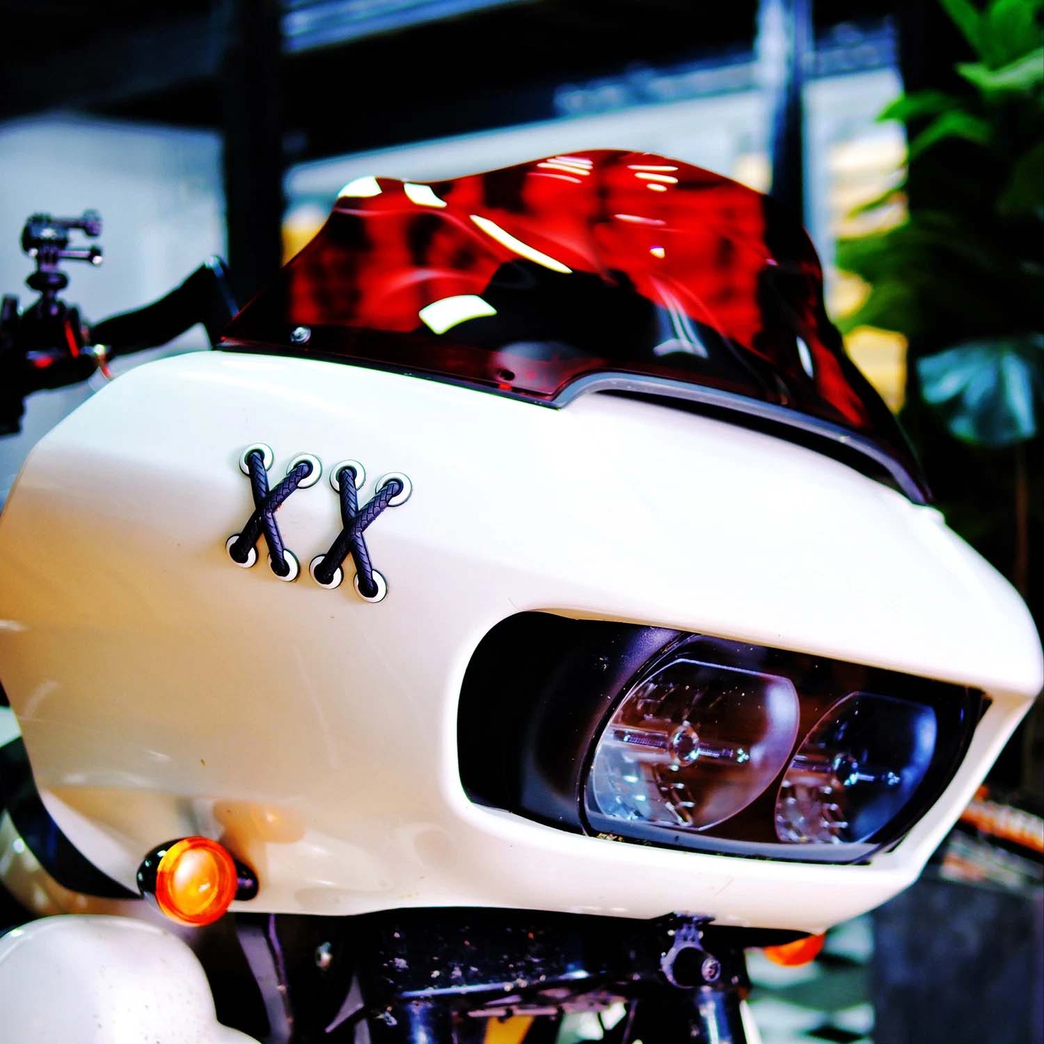 Red 8.0" Outer Fairing Windshield for Harley 15-24 Road Glide Special FLTRX - Image 7