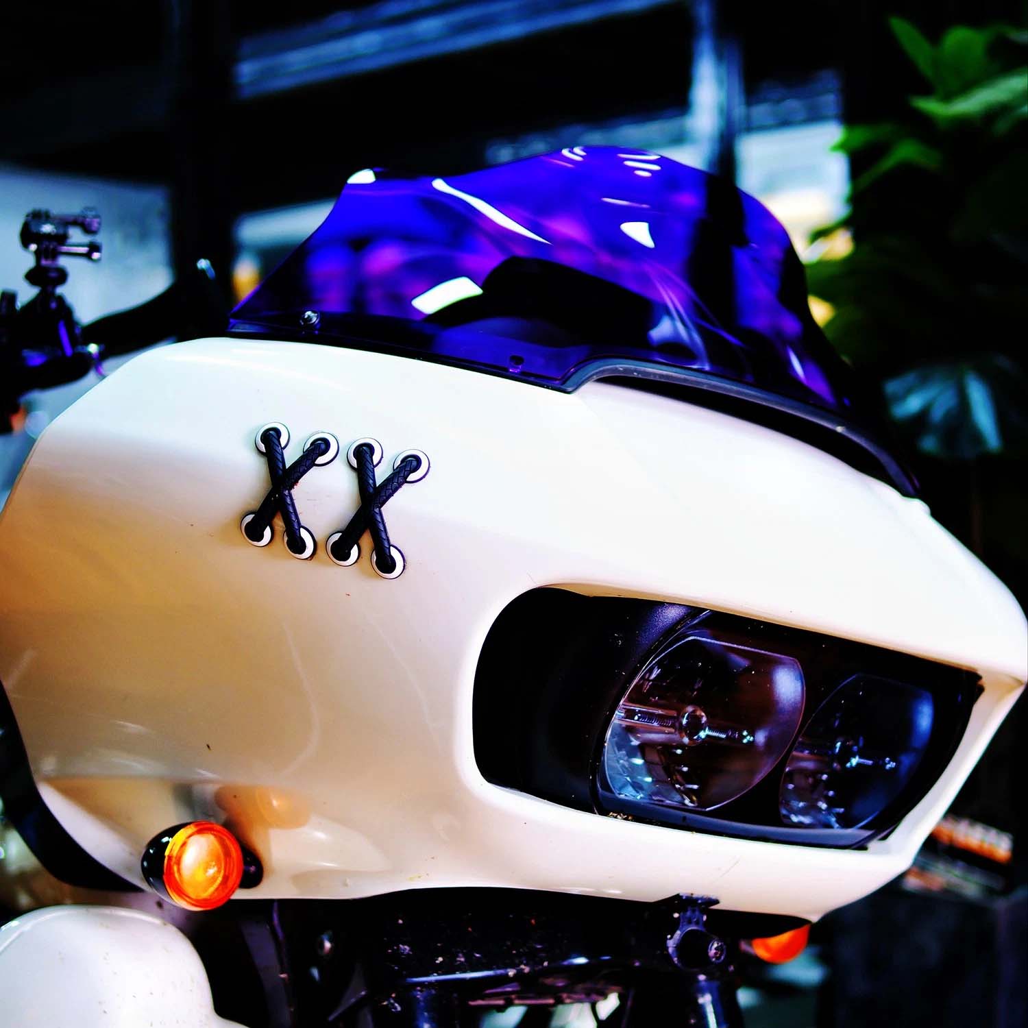 Purple 8.0" Outer Fairing Windshield for Harley 15-24 Road Glide Special FLTRX - Image 6