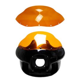 Orange 8.0″ FXRT Headlight Outer Fairing Windshield for Harley Dyna Softail FLHR