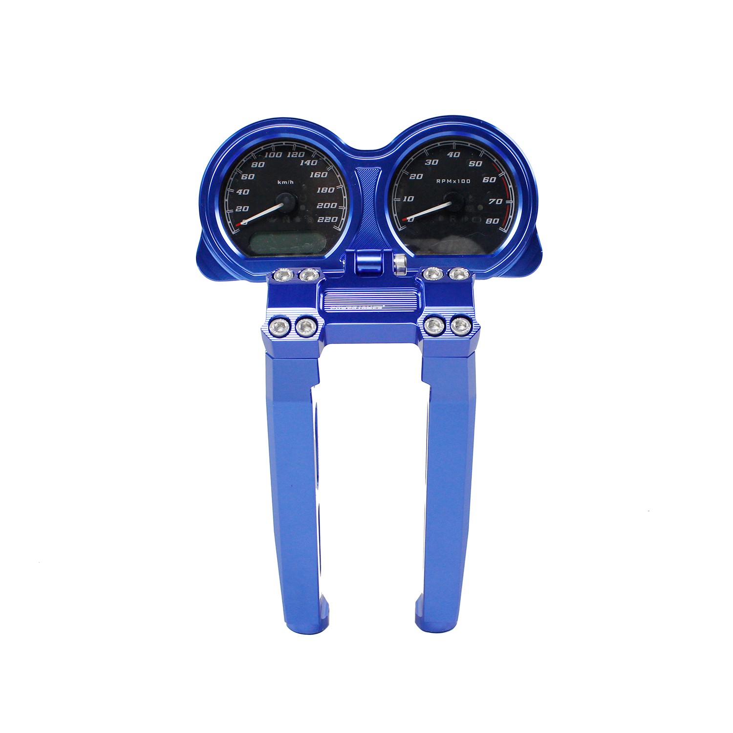 Blue 10" Risers Kit w/ Gauge Bracket for Harley Road Glide Custom Special Ultra - Image 4