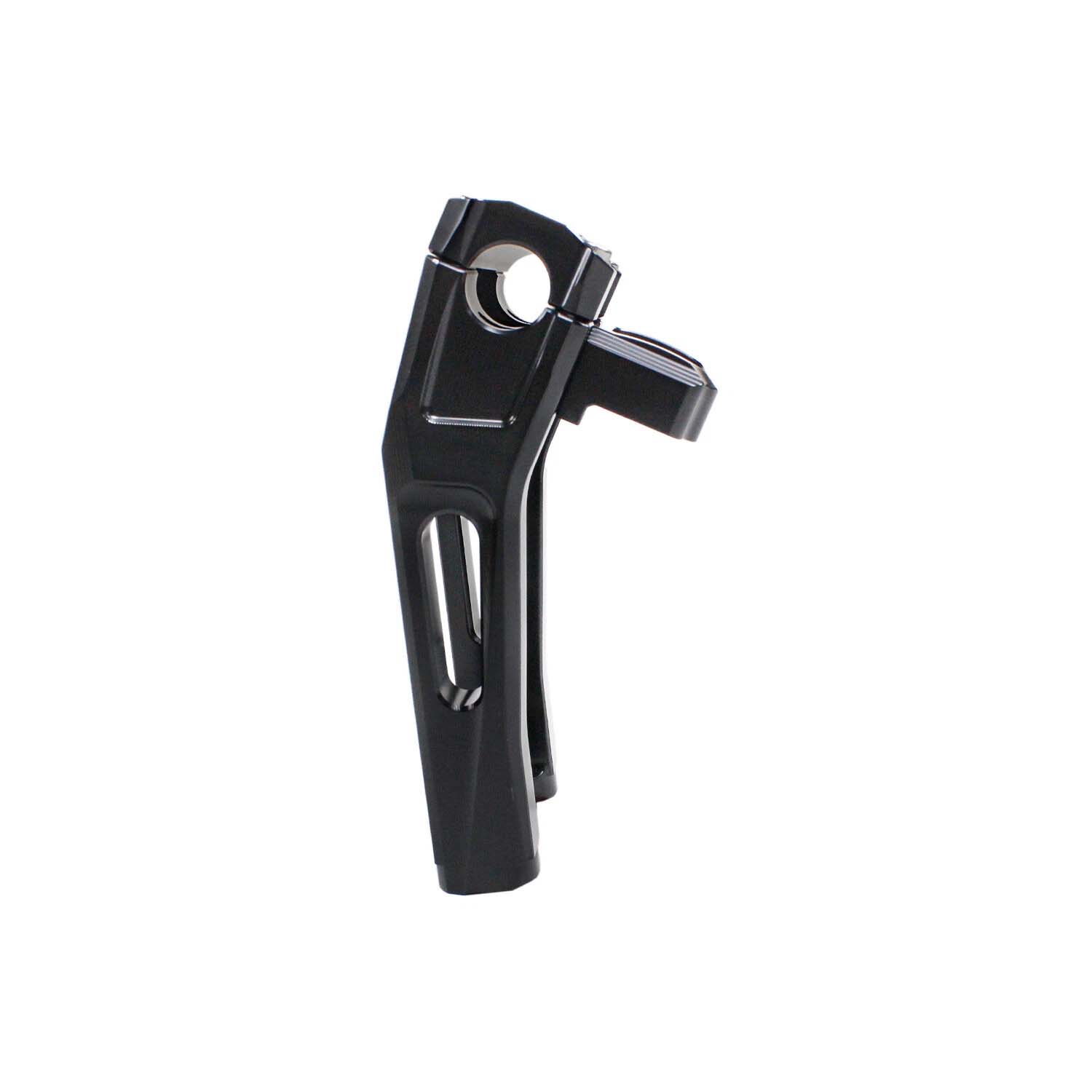 Black 8.0" Tall Pullback Handlebar Risers Kit for Harley Softail Dyna Road King - Image 4