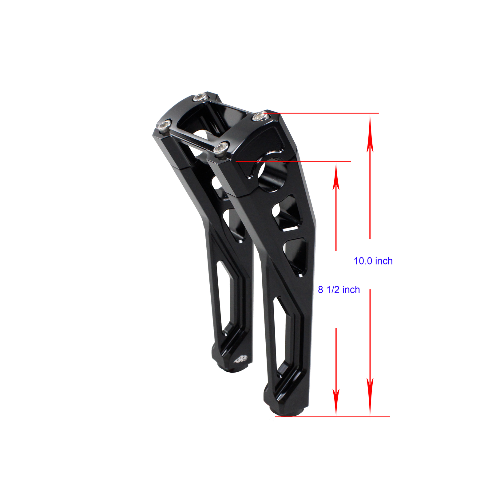 Black 8.5" Pullback 1.0" Handlebar Risers Kit for Low Rider ST FXBBS - Image 2