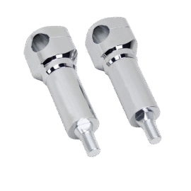 Chrome 5″ Tall 1.25″ Handlebar Springer Risers for Harley Cross Bones Bad Boy 97+