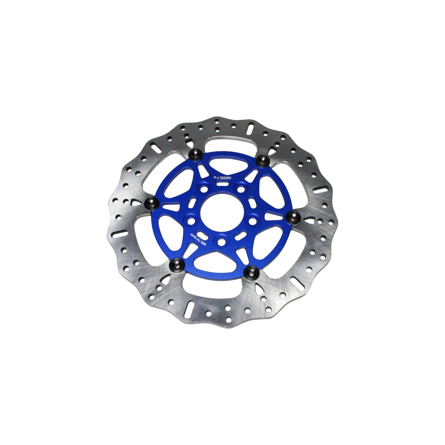 Blue 11.8" Rear Brake Rotor for Harley 2008-24 Road King Glide Street Glide FLHT - Image 2