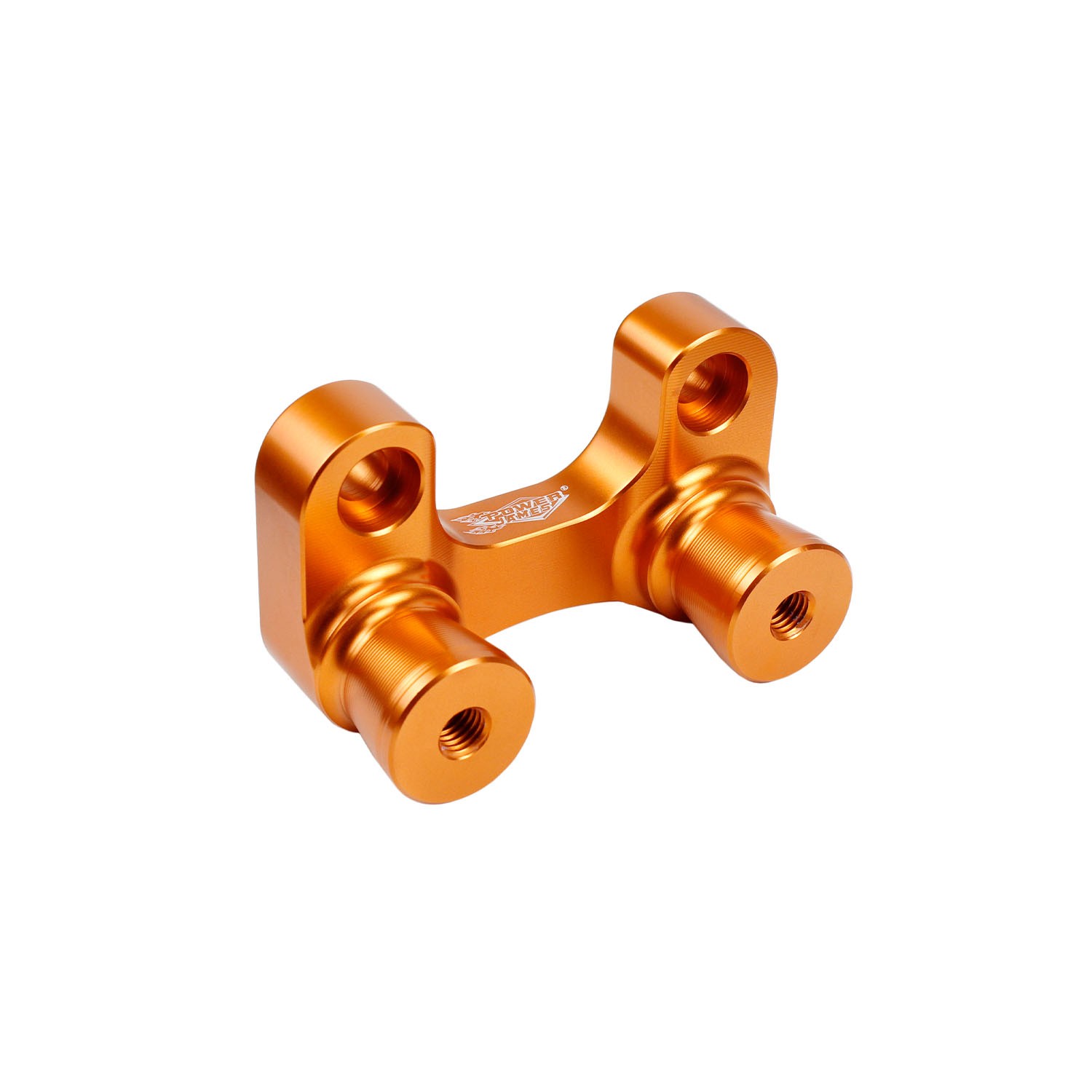 Orange 2 3/8" Tall Handlebar Risers Adapter for Harley Tourings Dyna Softail - Image 3