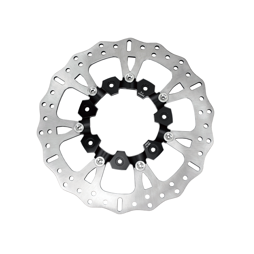 Black 14.0" Chrome Slicer Front Brake Rotor for Harley FLHTKSE FLHR FLHTK