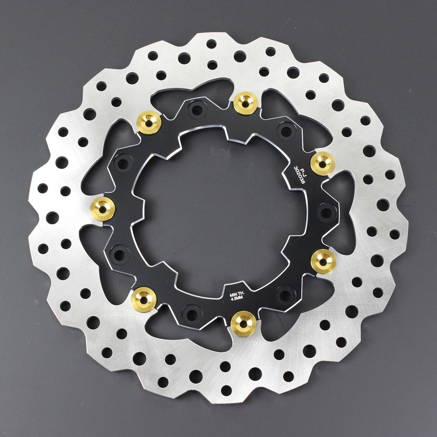Black 11.8" Front Brake Rotor Disc for Harley Road King Street Glide Road Glide 09-19 - Image 3
