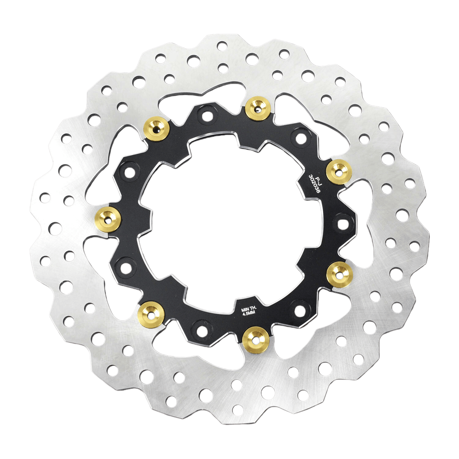 Black 11.8" Front Brake Rotor Disc for Harley Road King Street Glide Road Glide 09-19
