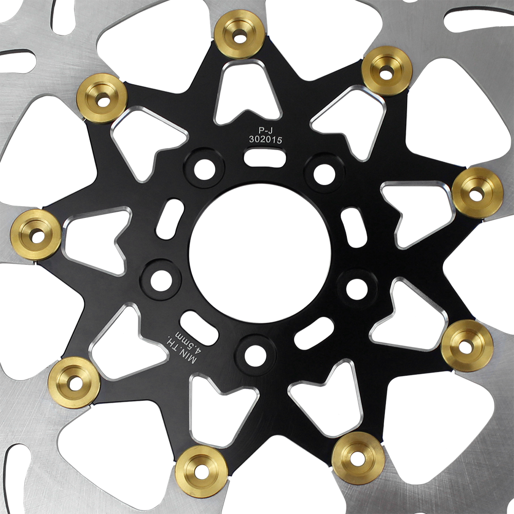 Black 11.8" Floating Front Brake Rotor for Harley 08-23 Touring Road Street Glide FLHT - Image 4