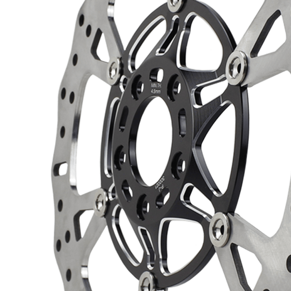 Black 14" Floating Front Brake Rotor For Harley Touring Street Electra Glide Road King - Image 5