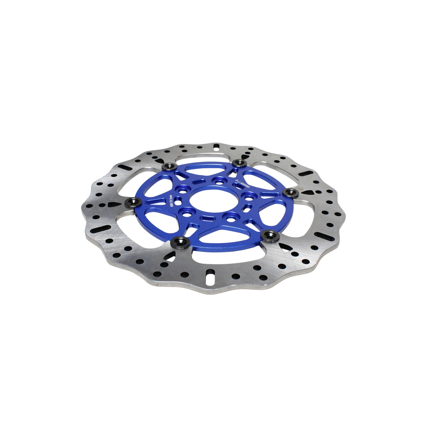 Blue 11.8" Rear Brake Rotor for Harley 2008-24 Road King Glide Street Glide FLHT - Image 3