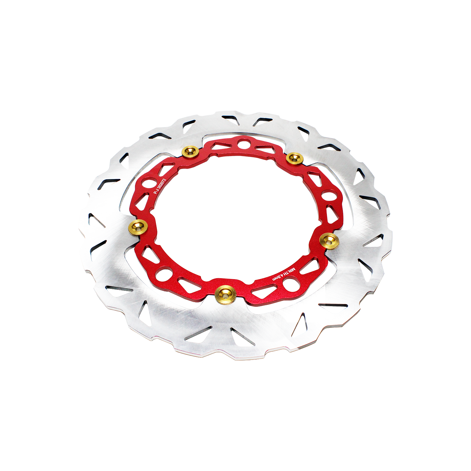 Red 12.6" Floating 5 Hole Front Brake Disc Rotor for Harley Sportster 1250S 21+ - Image 3