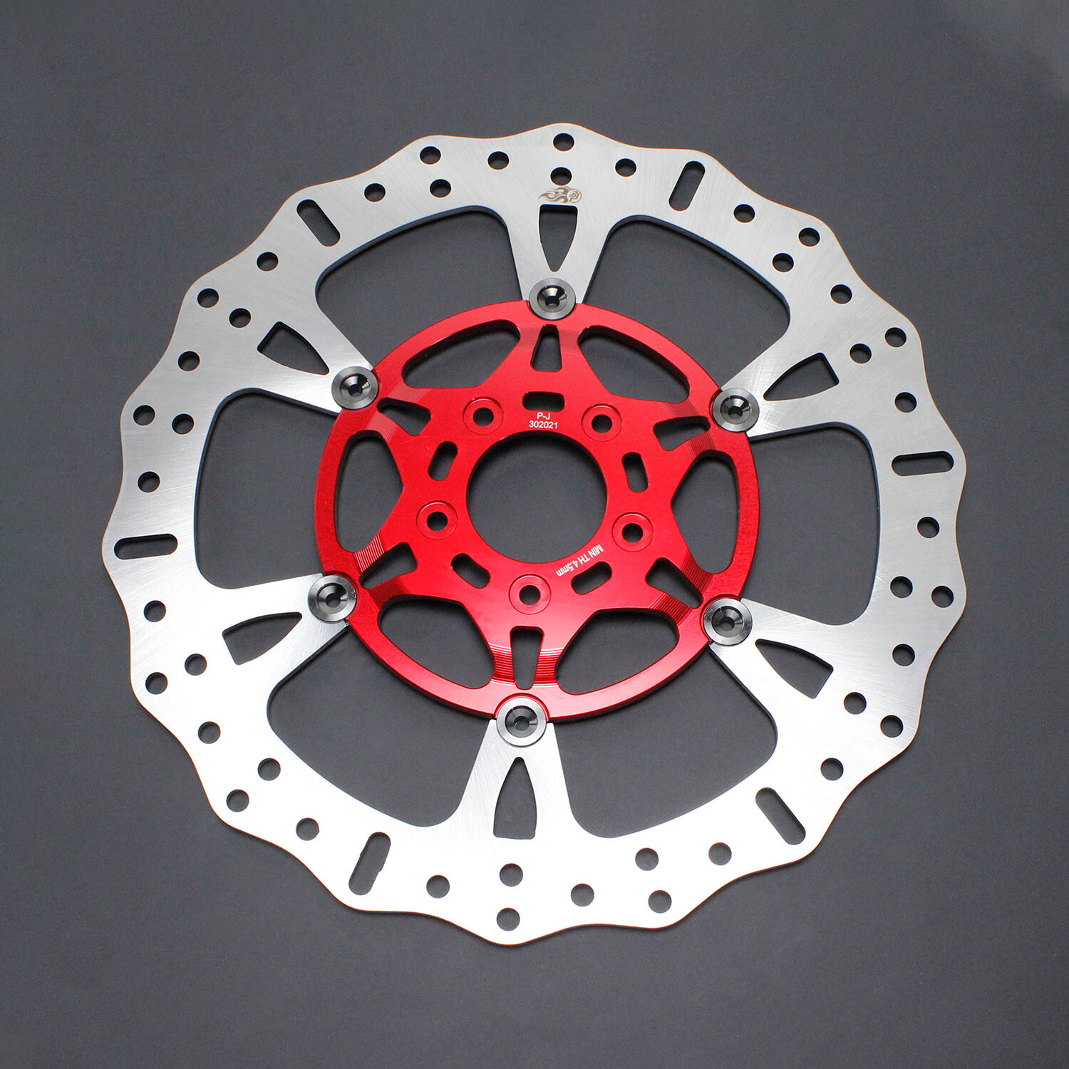 Red 14" Floating Front Brake Rotor for Harley 09-23 Road Electra Glide FLHX FLHR - Image 3