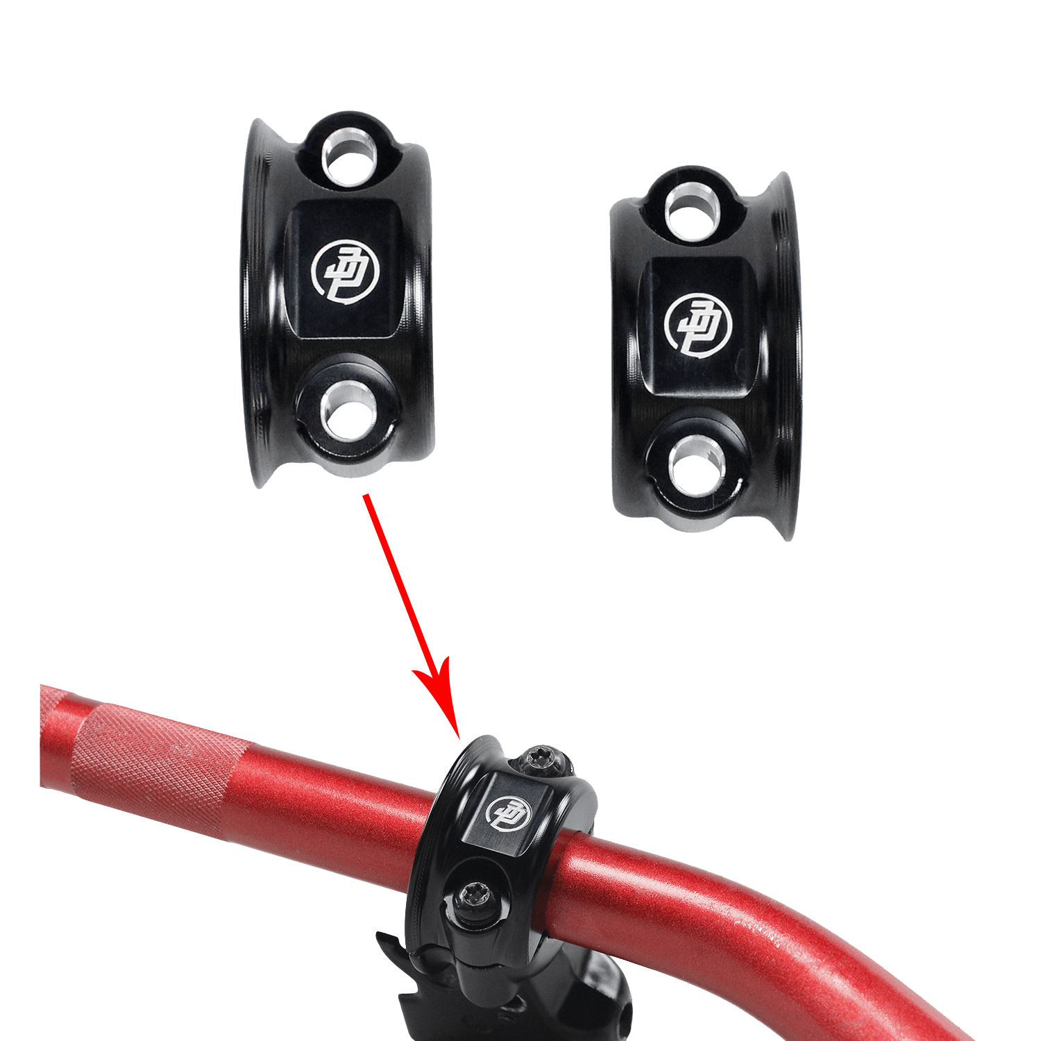 Black Handlebar Clutch Brake Clamp Cover for Harley 96-23 Softail Touring Dyna XL - Image 5