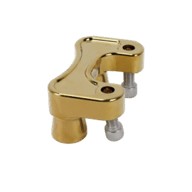 Gold 2 3/8″ Tall Handlebar Risers Adapter for Harley Tourings Dyna Softail