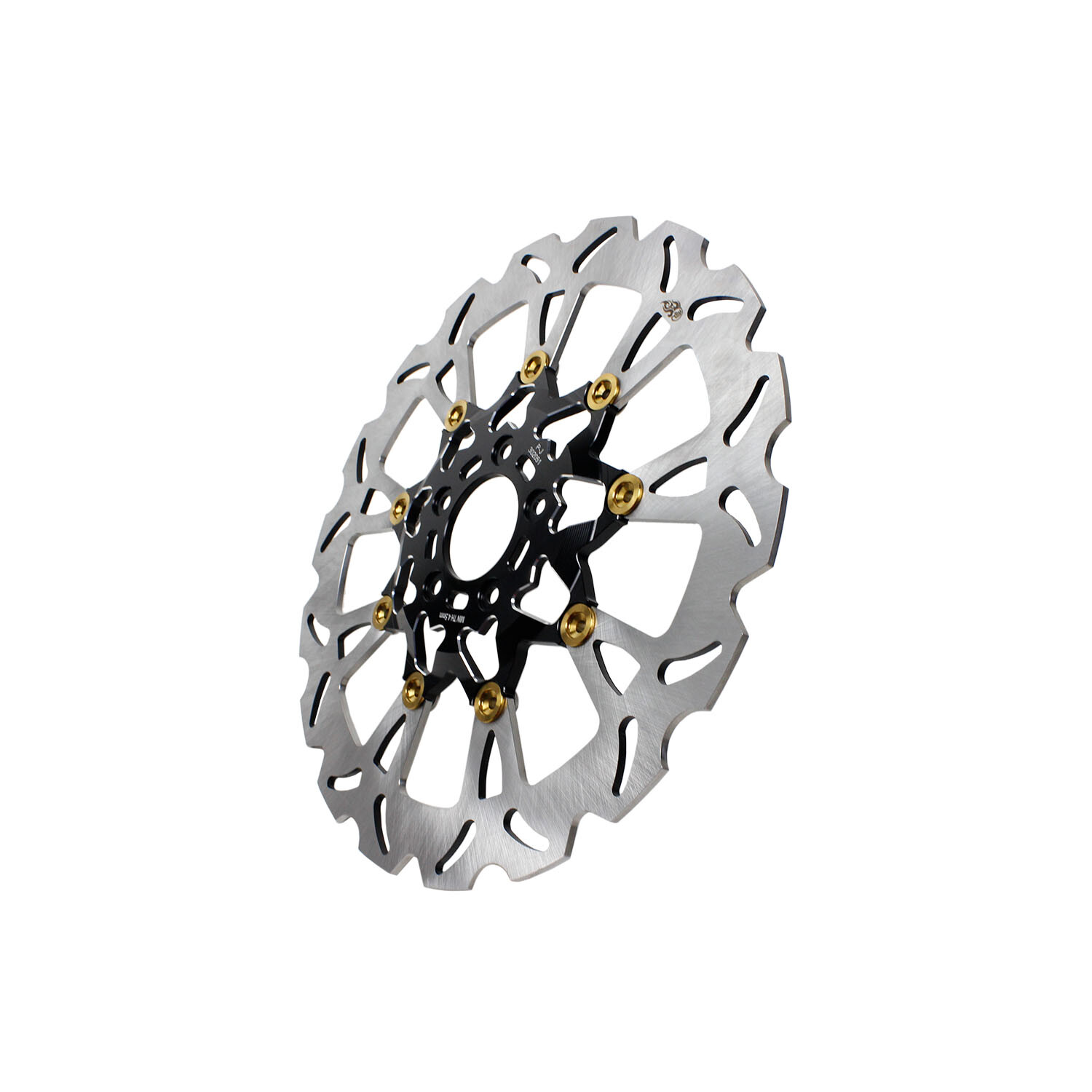 Black Gold Big Floating Front Brake Rotor for Harley Fat Bob Low Rider/ST FXDRS - Image 4