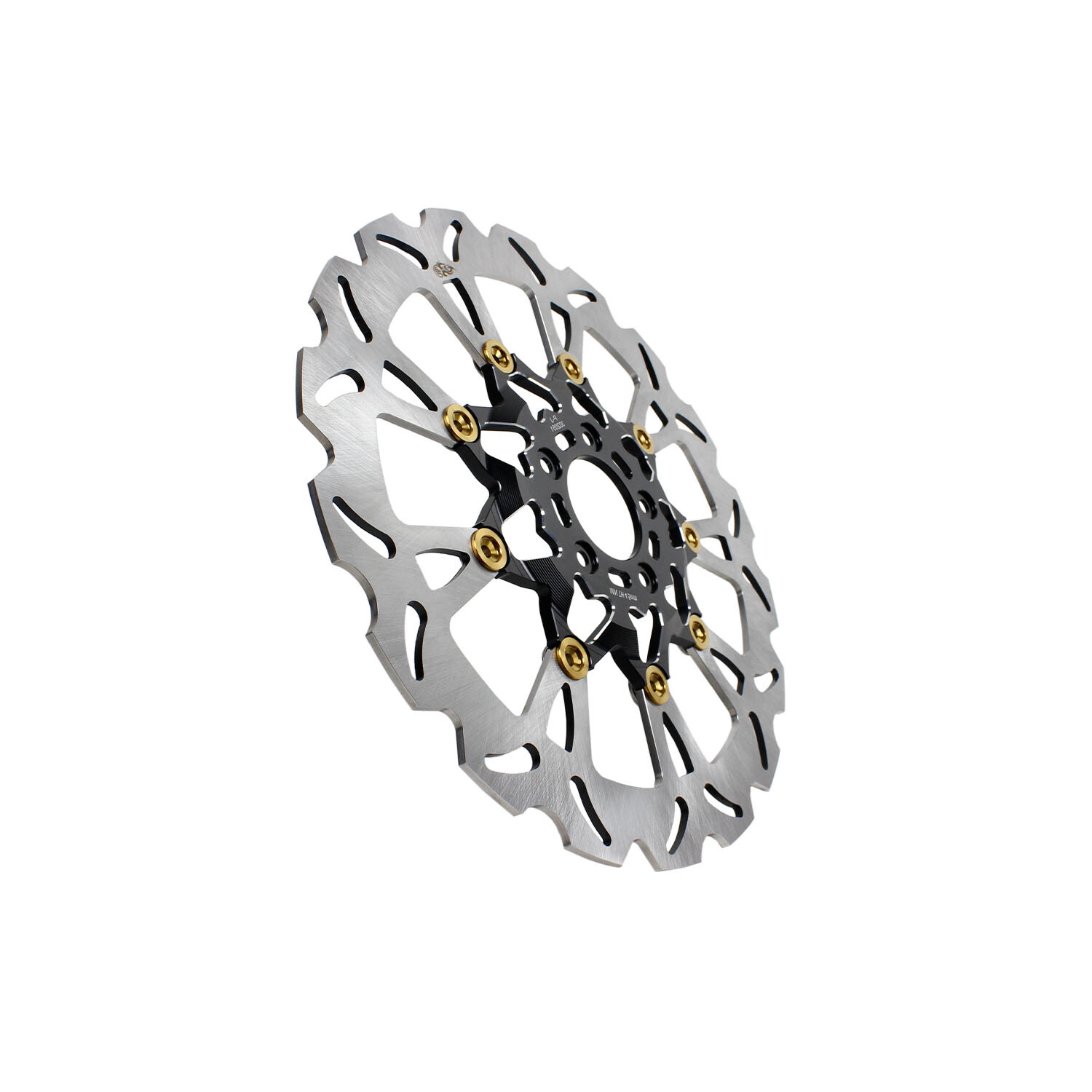 Black Gold Big Floating Front Brake Rotor for Harley Fat Bob Low Rider/ST FXDRS - Image 3