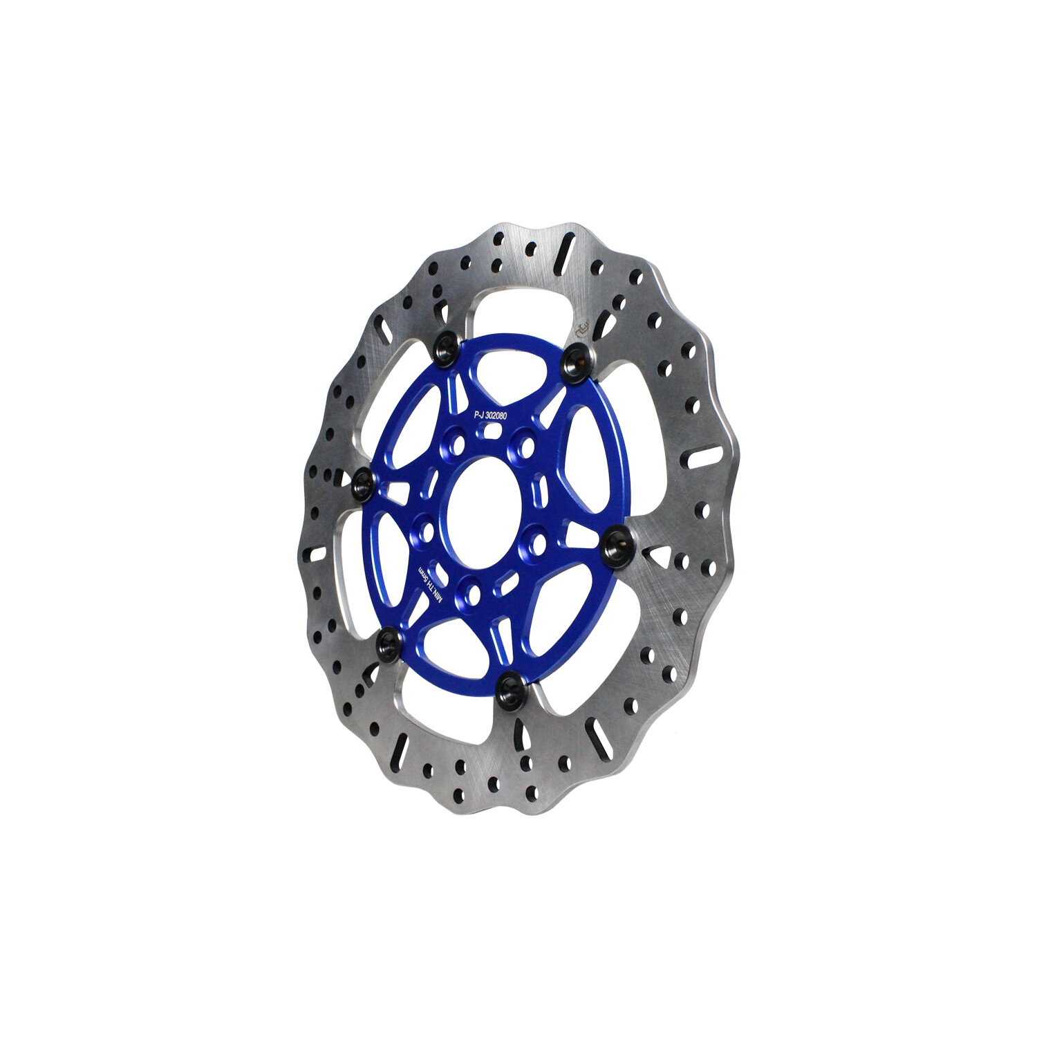 Blue 11.8" Rear Brake Rotor for Harley 2008-24 Road King Glide Street Glide FLHT