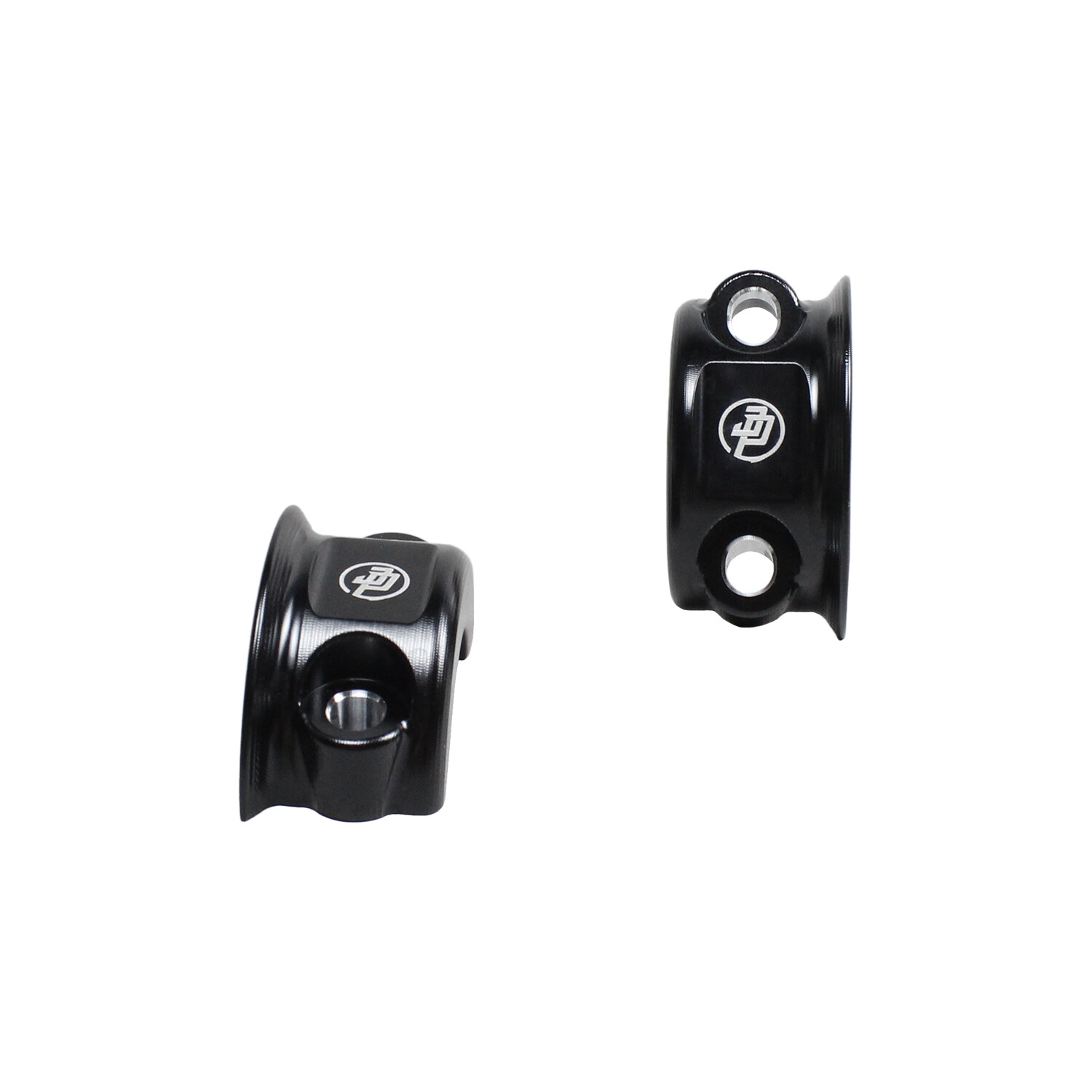 Black Handlebar Clutch Brake Clamp Cover for Harley 96-23 Softail Touring Dyna XL - Image 2