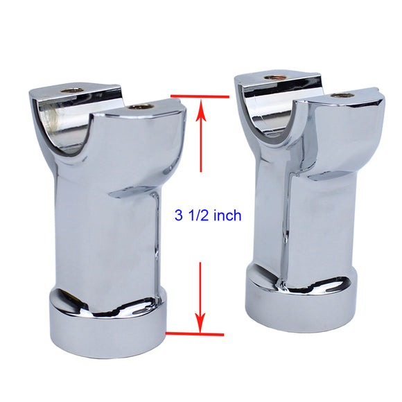 CNC 1 1/4" Handlebar 3.5" Risers Kit For Harley Breakout FXSB FXBR FXBRS Chrome - Image 4