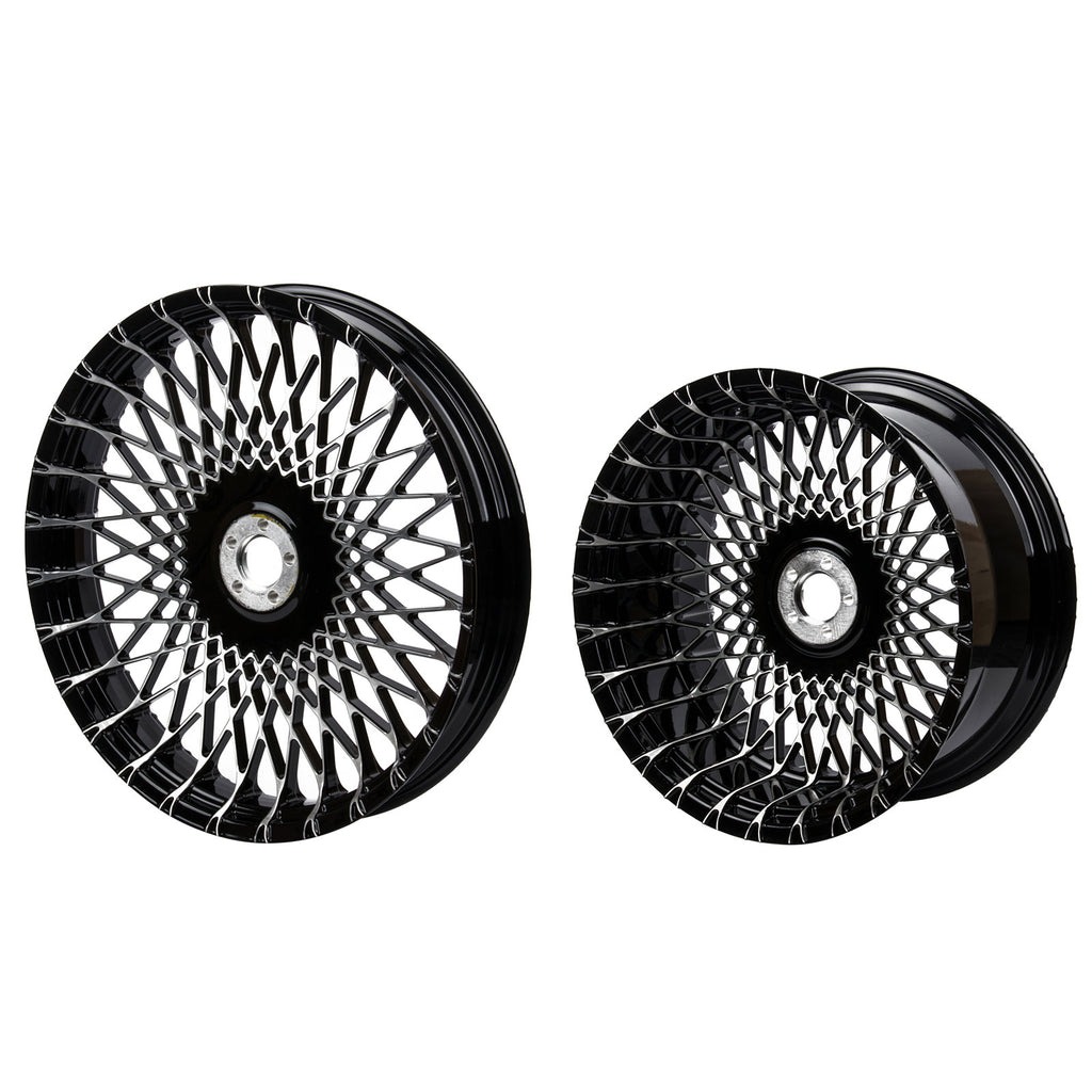 Custom Motorcycle Cast Forged Spider Spokes Rear Front Wheels Rims for 2018-2024 Harley Street Bob Softail Fat Boy Breakout