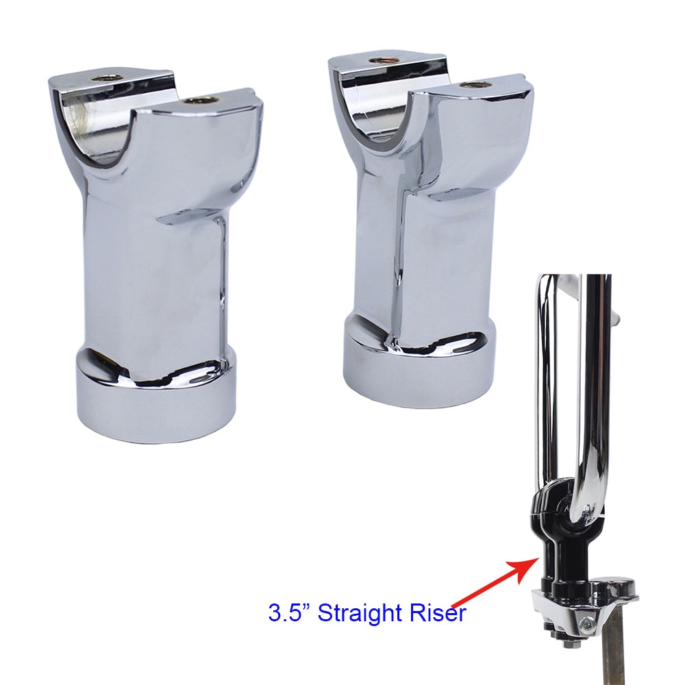 CNC 1 1/4" Handlebar 3.5" Risers Kit For Harley Breakout FXSB FXBR FXBRS Chrome - Image 3