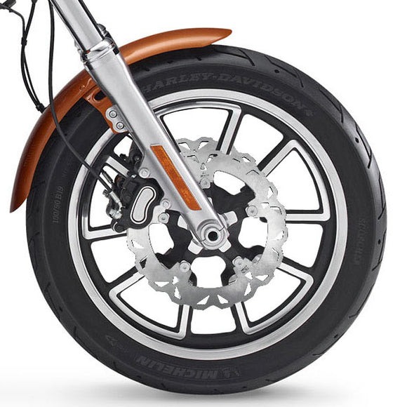 Chrome 11.8" Front Brake Rotor for Dyna - Image 4